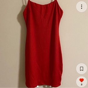 heart and hips short red dress